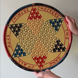 Vintage Chinese Checkers Board